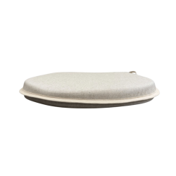 Plain Linen D Shaped Seat Pads | Plain Beige Classic D Shaped Seat Pads