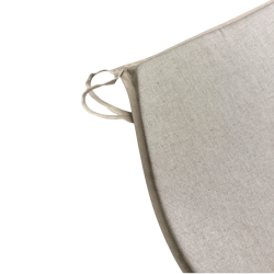 Plain Linen D-förmige Sitzpolster | Klassische D-förmige Sitzpolster in schlichtem Beige