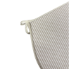 White Stripe D Shaped Seat Pads | Extra Thick Striped D Shaped Seat Pad