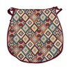 Azteken-Tapisserie D-förmige Sitzpolster| Geometrische D-förmige Sitzpolster |