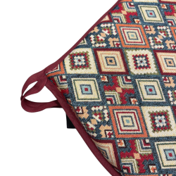 Aztec Tapestry D Shaped Seat Pads| Geometric D Shaped Seat Pads |