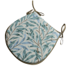 D Shaped Seat Pad Willow Bough Seaspray | D Shaped Blue Green Seat Pad