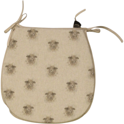 Sheep Reversible 'D' Shape Seat Pads | Set of 2,4,6 or 8 Chair Pads