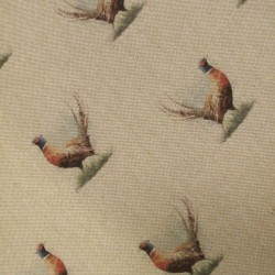 Pheasant Reversible 'D' Shape Seat Pads | Set of 2,4 6 or 8 Chair Pads
