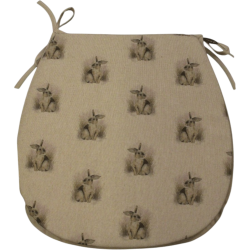 Cuscino per Sedia Reversibile a Forma di 'D' con Coniglietto | Set di 2,4,6,8 Cuscini per Sedie