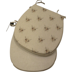 Petits coussins de chaise réversibles en forme de « D » à motif vache | Lot de 2, 4, 6 ou 8 coussins de chaise