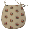 Coussin de siège réversible en forme de « D » motif coq | Ensemble de coussins de chaise double face