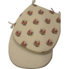 Rooster Reversible 'D' Shape Seat Pad | Set of double sided Chair Pads