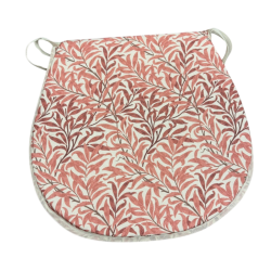 Cuscino per sedile a forma di D Willow Bough Rust | Cuscini per sedile a forma di D con motivo |