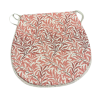 Coussin d'assise en forme de D, motif branches de saule rouille | Coussins d'assise à motifs en forme de D |