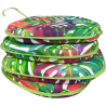 D Shaped Seat Pad Tropical Leaves | Modern Multicoloured Seat Pads |