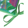 Cuscino a Forma di D Foglie Tropicali | Cuscini Moderni Multicolori |