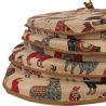 Tapestry Llama D Shaped Seat Pads | D Shaped Animal Tapestry Seat Pads