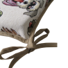 Coussins de siège en tapisserie pour chien en forme de D | Coussins de siège en tapisserie pour animaux en forme de D
