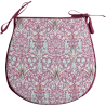 Coussin de siège en forme de D, motif tête de serpent cramoisi | Coussins de siège à motifs en forme de D |