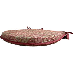 Coussin de siège en forme de D, motif tête de serpent cramoisi | Coussins de siège à motifs en forme de D |