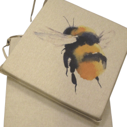 Coussins de chaise carrés réversibles Queen Bee | Lot de 2, 4, 6 ou 8 coussins de chaise