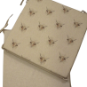 Cuscini per sedie quadrati reversibili con piccole mucche | Set di 2, 4, 6 o 8 cuscini per sedie