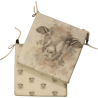 Sheep Reversible Square Seat Pad | Set of 2,4,6 or 8 Country Chair Pads