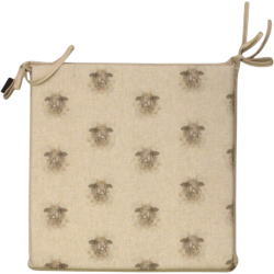 Sheep Reversible Square Seat Pad | Set of 2,4,6 or 8 Country Chair Pads