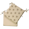 Cuscini per Sedie Quadrati Reversibili in Lana | Set di 2, 4, 6 o 8 Cuscini per Sedie