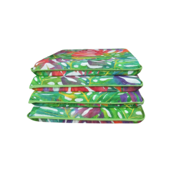 Cuscino Quadrato Foglie Tropicali | Cuscini Quadrati Moderni Multicolori