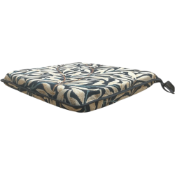 Square Seat Pad Willow Bough Ebony Tapestry| William Morris Seat Pads