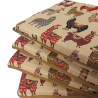 Tapisserie Lama Quadratische Sitzkissen| Tiermuster Tapisserie Quadratische Sitzkissen