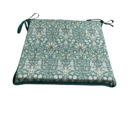 Square Seat Pad Snakeshead Forest |  William Morris Square Seat Pads