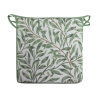 Coussin de siège carré à motif de branches de saule et de sauge | Coussins de siège William Morris