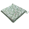 Coussin de siège carré à motif de branches de saule et de sauge | Coussins de siège William Morris