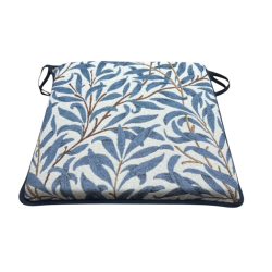 Cuscino Quadrato per Sedia Willow Bough Azure Tapestry | Cuscini per Sedia con Motivo Blu