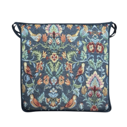 Vierkante Stoelkussen William Denim Tapestry | Meerkleurige Tapestry Stoelkussens
