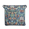 Coussin de siège carré William Denim Tapestry | Coussins de siège multicolores en tapisserie