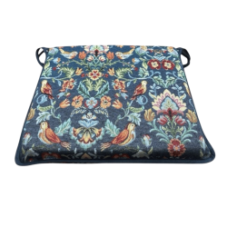Cuscino Quadrato per Sedia William Denim Arazzo | Cuscini per Sedia Arazzo Multicolore