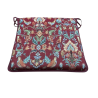 Coussin de siège carré William Tapisserie Rouge | Coussins de chaise carrés Tapisserie Rouge