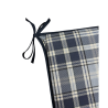Highland Check Denim Vierkante Stoelkussens | Geometrische Vierkante Stoelkussens