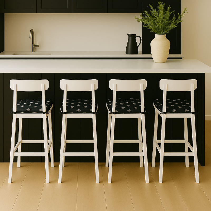 Kleine Bienen-Quadratsitzkissen | Extra dicke rutschfeste quadratische Stuhlkissen