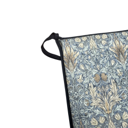 Coussin de siège carré en denim Snakeshead | Coussins de siège carrés William Morris