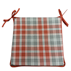 Highland Check Autumn Square Seat Pads | Geometric Square Seat Pads