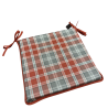Coussins de siège carrés Highland Check Autumn | Coussins de siège carrés géométriques