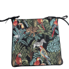 Coussins de siège carrés Tapisserie Forêt Tropicale Noire | Coussins de chaise carrés antidérapants