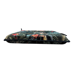 Coussins de siège carrés Tapisserie Forêt Tropicale Noire | Coussins de chaise carrés antidérapants