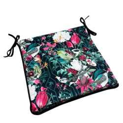 Square Velvet Patagonia Chair Pads | Tropical Velvet Square Seat Pads