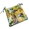 Quadratische Samt-Sitzkissen für den Hochsommer | Florale Samt-Quadrat-Sitzkissen