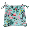 Square Velvet Tranquillity Seat Pads | Floral Velvet Square Seat Pads