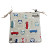 Coussins de siège carrés classiques pour camping-car | Coussins de siège carrés imprimés modernes