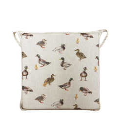 Coussins de siège carrés à motif canard colvert | Coussins de siège carrés modernes à motif animalier