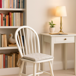 Coussins de chaise carrés Shabby Duck | Coussins de siège carrés modernes à imprimé animal