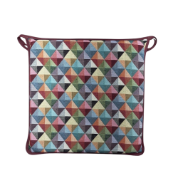 Coussins de siège carrés Big Holland Tapestry | Coussins de chaise carrés multicolores